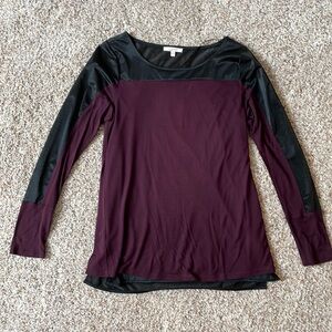 Mystree purple and sheer black top